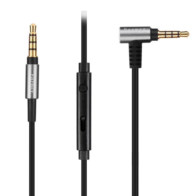 Earmax K845BT beats SOLO2耳機(jī)線 3 錄音師3代升級(jí) SHP9500 HD50 單晶銅 黑色尼龍150厘米