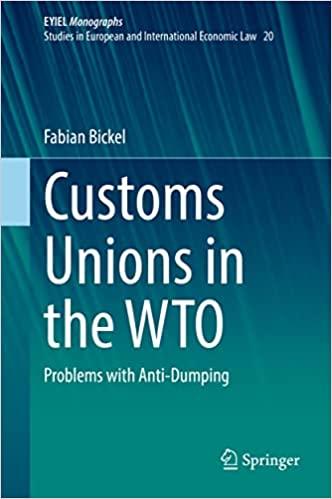 预订 customs unions in the wto: problems with anti-du