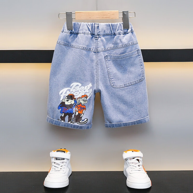 圆圆米米童装男童夏季短裤2023新款炸街儿童直筒夏装酷帅小男孩宽松