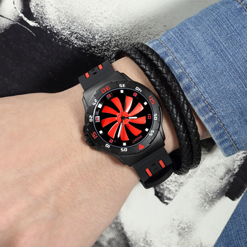 史努比(snoopy)手表男学生潮流黑科技青少年高中生酷炫夜光防水创意