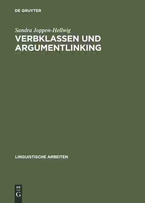 预售 按需印刷 verbklassen und argumentlinking: nicht kanonische