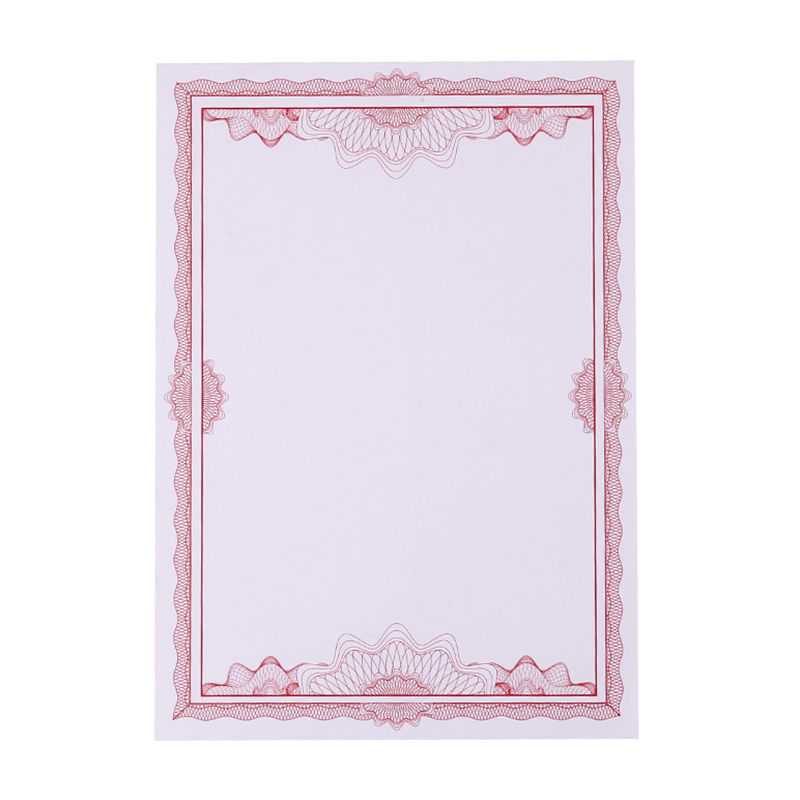 百简150g奖状纸荣誉证书结业证书内页内芯定制制作可打印a4加厚空白