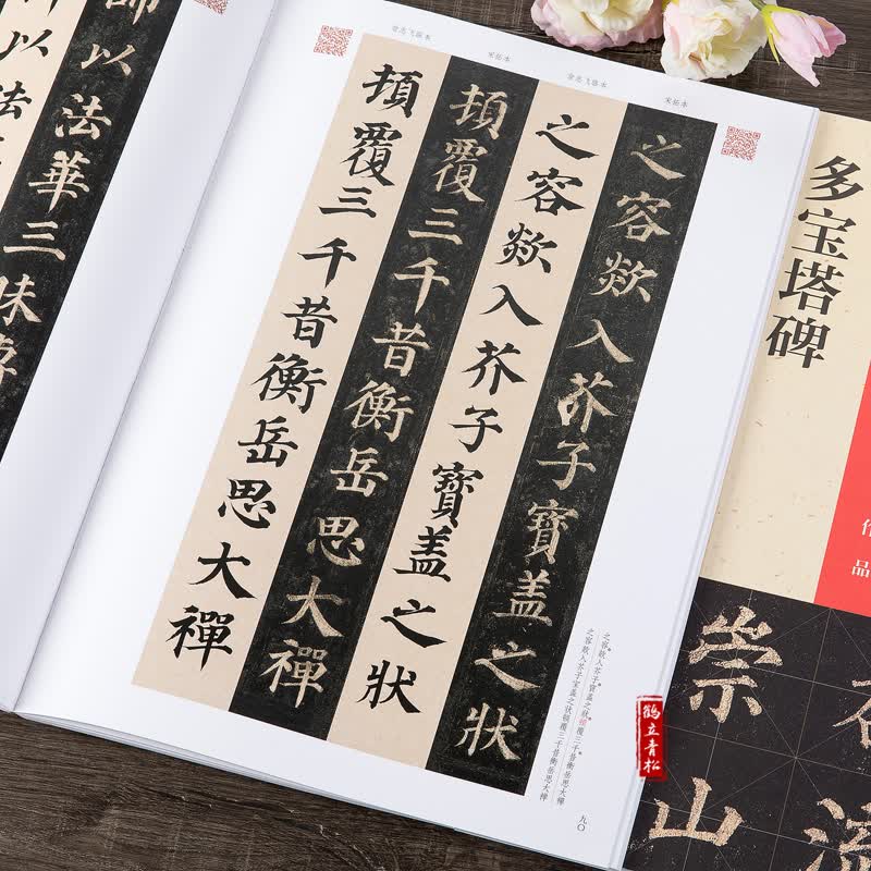 颜真卿《多宝塔碑》(宋拓本 翁志飞临本)  书法爱好者 培训班教材初学