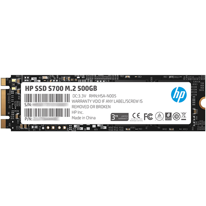 HP 惠普 S700 M.2 固态硬盘 500GB（SATA3.0）