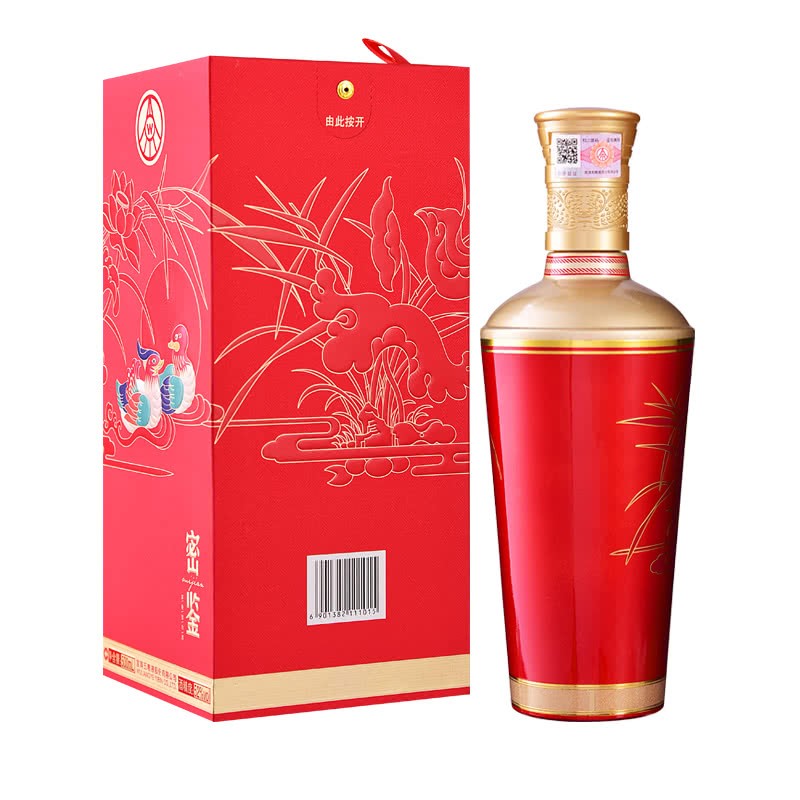 五粮浓香 密鉴系列 浓香型白酒 高度白酒  52度 500mL 6瓶 【红密鉴】【婚宴喜酒】 