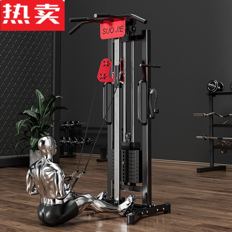 伽文单边飞鸟龙门架家用小型力量健身夹胸多功能高低拉综合训练器划船