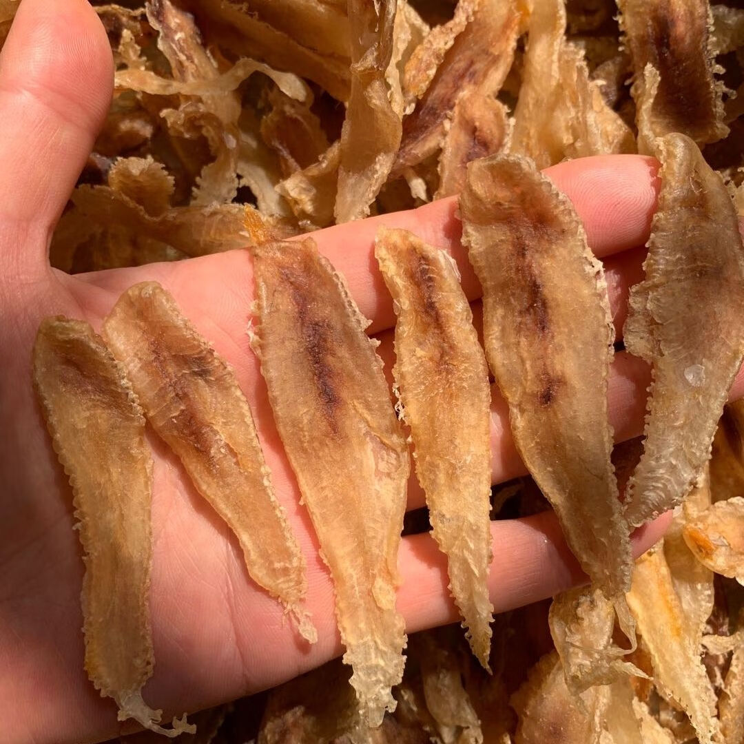 青島小鳘魚鰾魚膠花膠干貨土鳘赤嘴孕期鮸閔魚肚滋補(bǔ)花膠 100克老膠