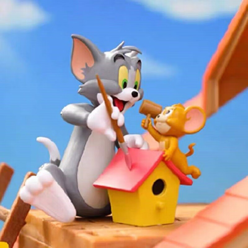 ip小站tom and jerry好朋友的一天系列盲盒潮玩摆件新年礼物情人节