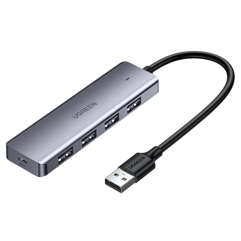 UGREEN USB3.0չ 4ڼHUBչʼǱ̨ʽһ϶תתͷӳߴ49.9Ԫ