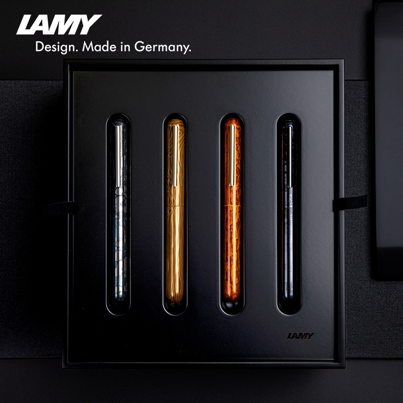 凌美（LAMY）钢笔礼盒焦点系列生漆设计师特别版高档收藏墨水笔套装初冬阵雨主图3
