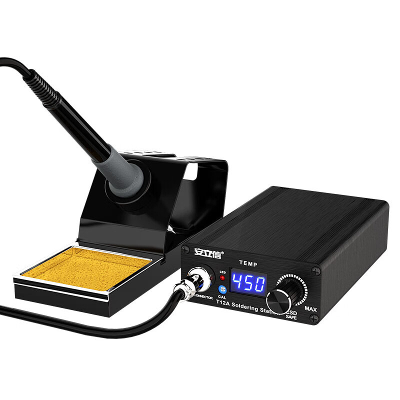 梯橙家用维修工具套装75w数显恒温t12焊台便携电烙铁 t12