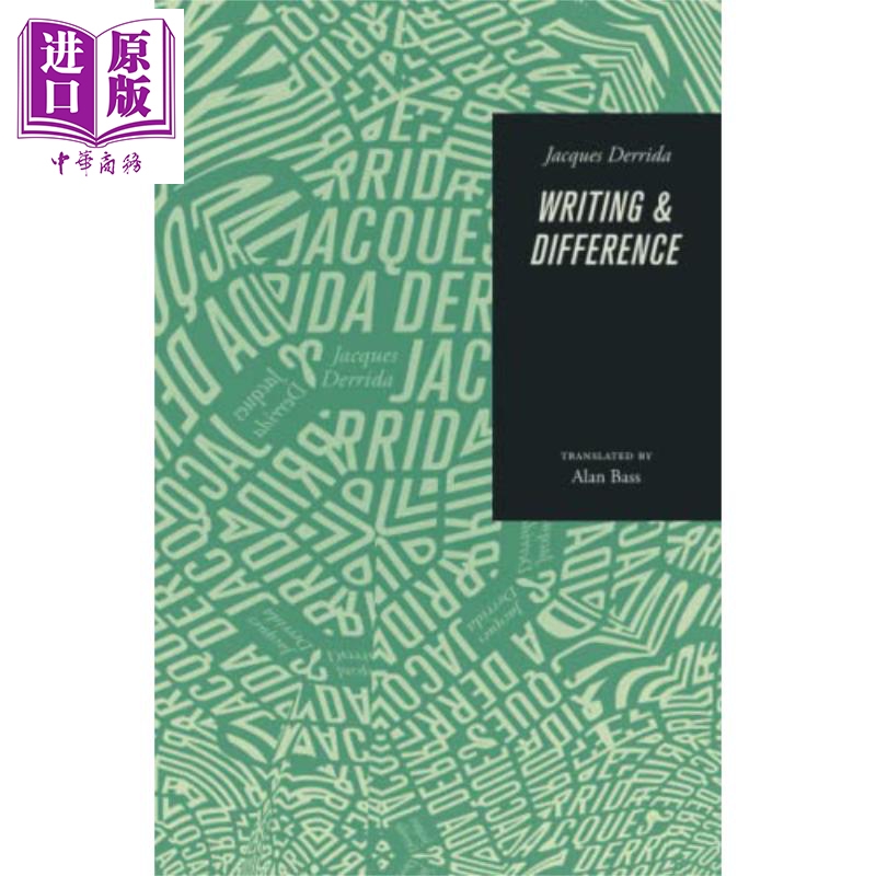 英文原版 writing and difference professor jacques derrida 法国