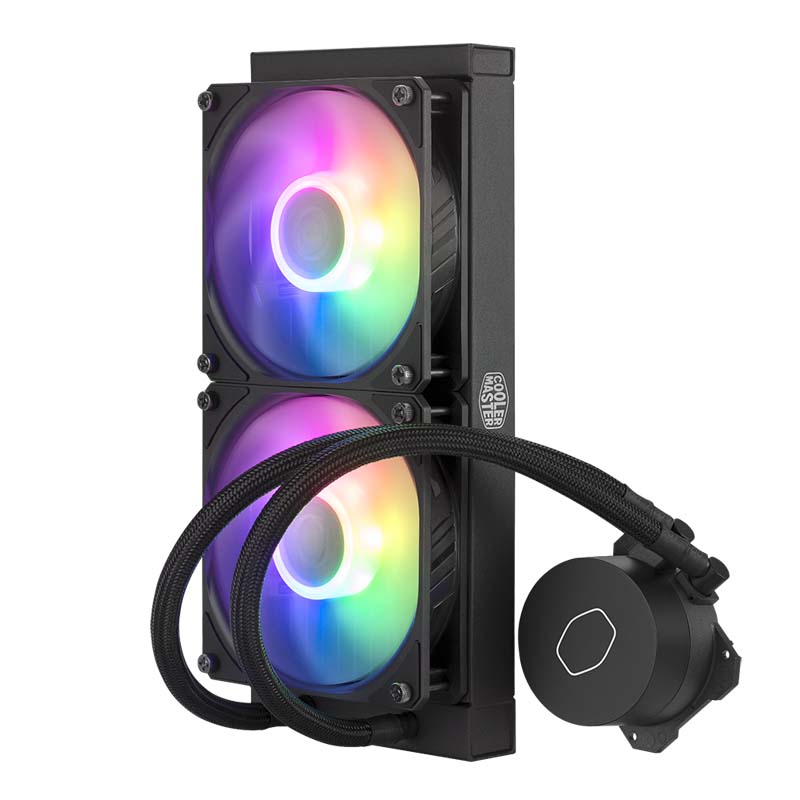酷冷至尊CPU水冷散热器冰神B240core RGB光效一体式240水冷散热器 冰神B240酷炫版