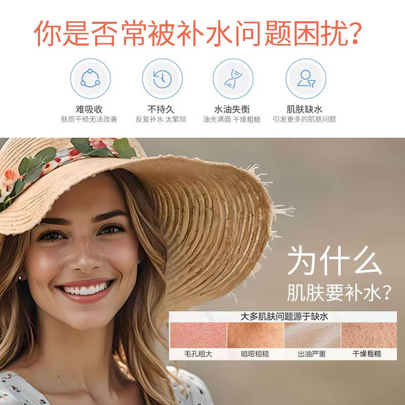 绿力水润换肤精粹水保湿补水改善肌肤粗糙干燥 绿力水润换肤精粹水100ml*1瓶