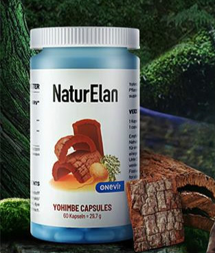 德国naturelan 呐兔男性提升精力育亨宾胶囊 60粒/瓶滋补玛咖补充