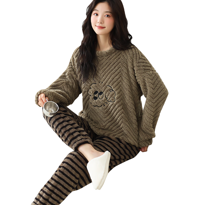 è�� Ůʿ˯�¶���ë���Ứ��Ů�����Լ���Ʊ�ů���޼Ҿӷ� ���� 2XL 59.5Ԫ(����ȯ)