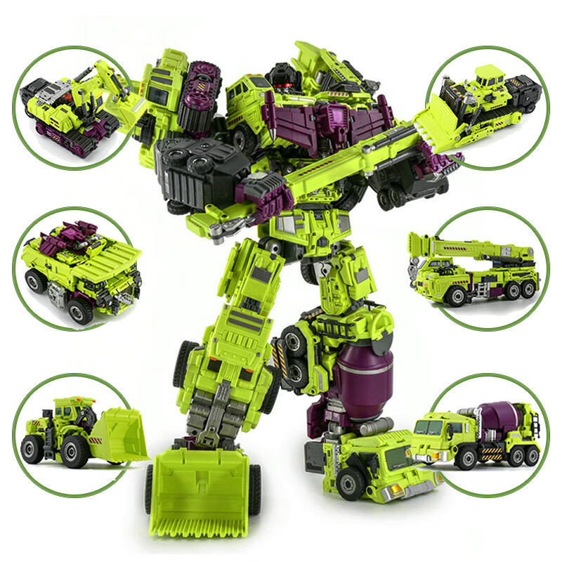 泰霸变形玩具金刚组合合体机器人 儿童男孩高端礼物 金宝大力神六合体