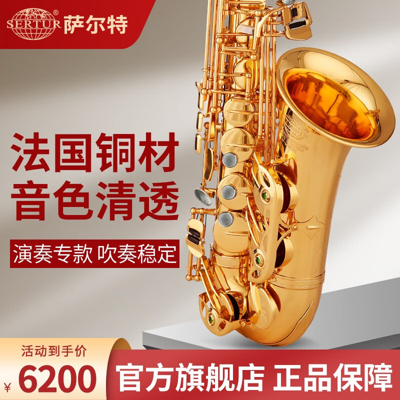 萨尔特萨克斯台湾萨尔特中音萨克斯乐器专业法国进口铜材演奏成人降e调SP-6600 电泳金色使用感如何?