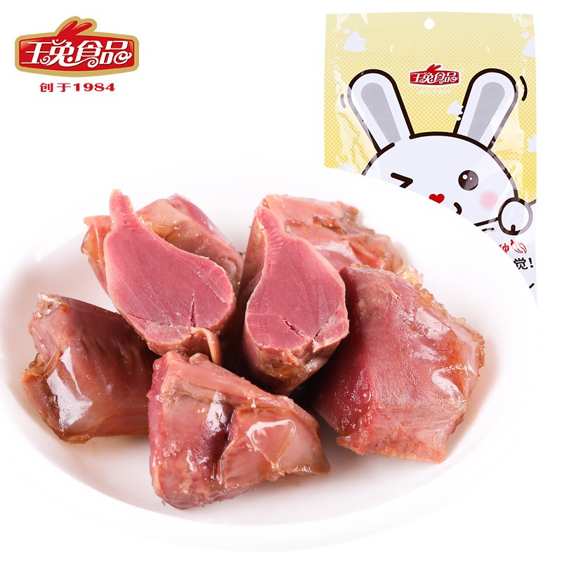 玉兔食品创于1984 中国特产南通馆玉兔香辣鸭肫112g辣味零食南通特产