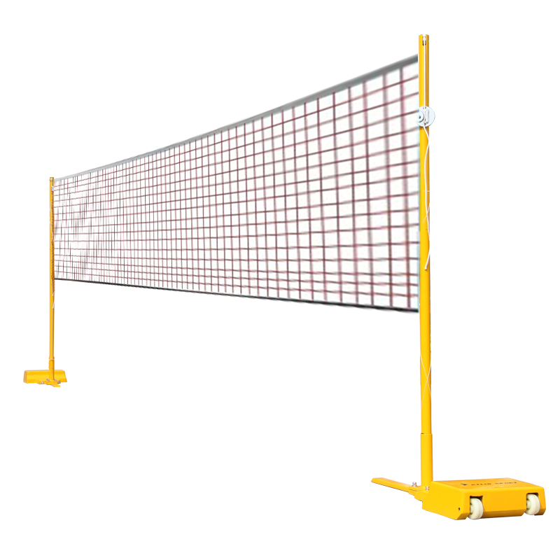 骐骏 专业比赛用室外移动式羽毛球网架 室内羽毛球柱 标准网柱加厚材质