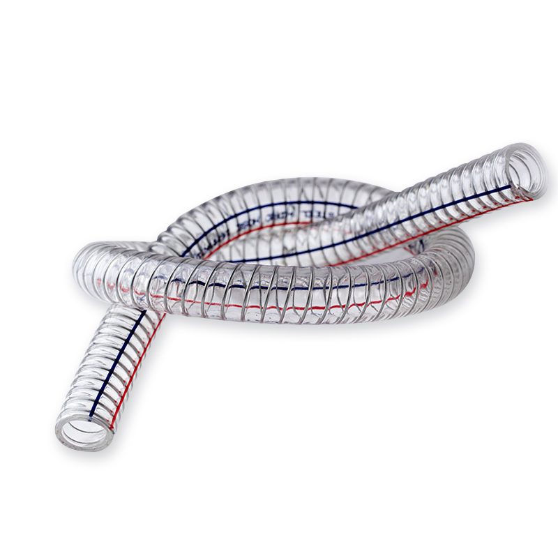 clceypvc带钢丝软管耐高压抽水水管胶管液压油管 编织塑料透明管 内径