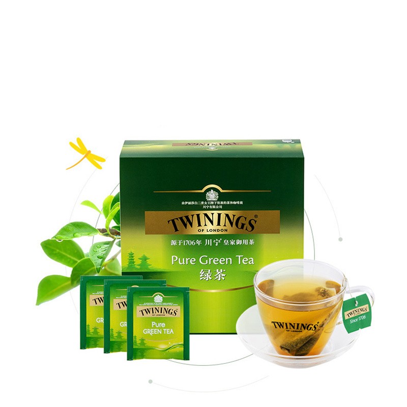TWININGS川宁绿茶包 英式进口茶叶 绿茶100片200g绿茶茶包袋泡茶盒装鲜爽回甘咖啡店斋茶使用感如何?