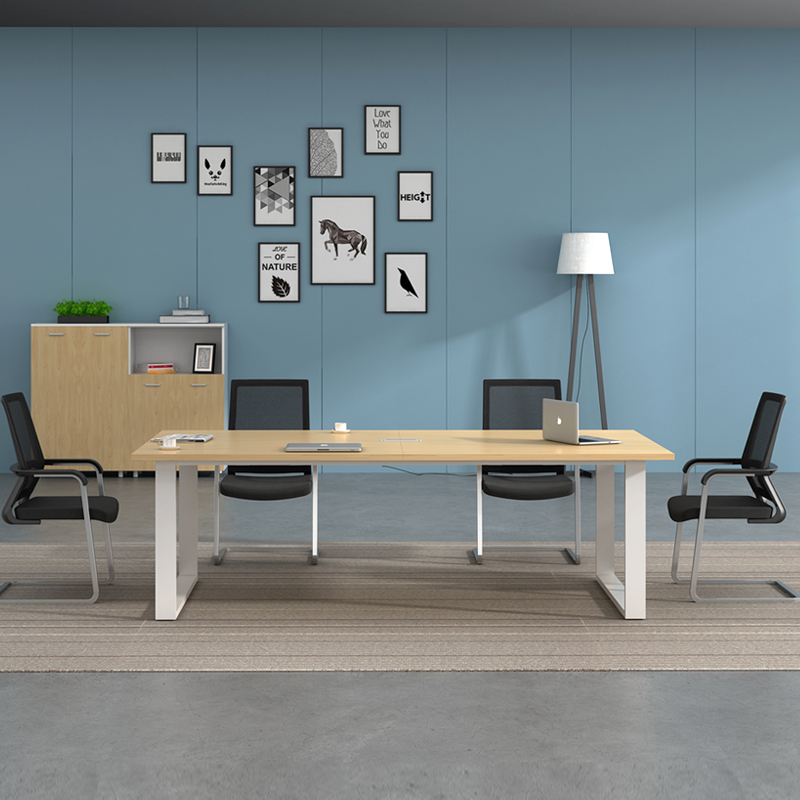 YOE.FTY优宜会议桌长桌长方形会客桌接待洽谈桌培训桌大小型会议桌椅组合 3.0*1.3米会议桌