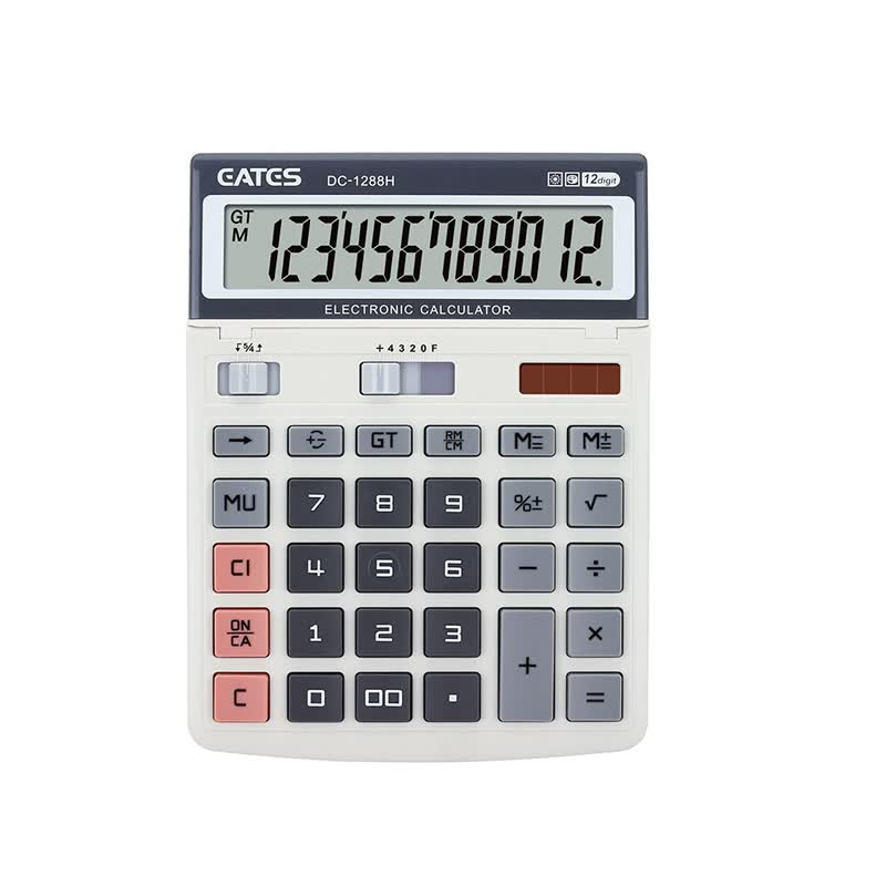 伊达时 DC-1288H 按键舒适，办公会计商务理财适用计算器
