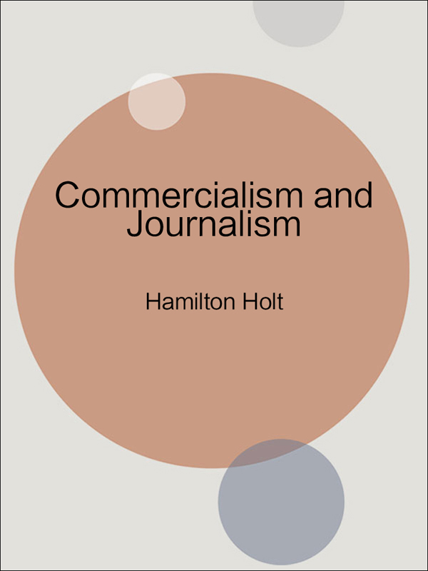 commercialism and journalism