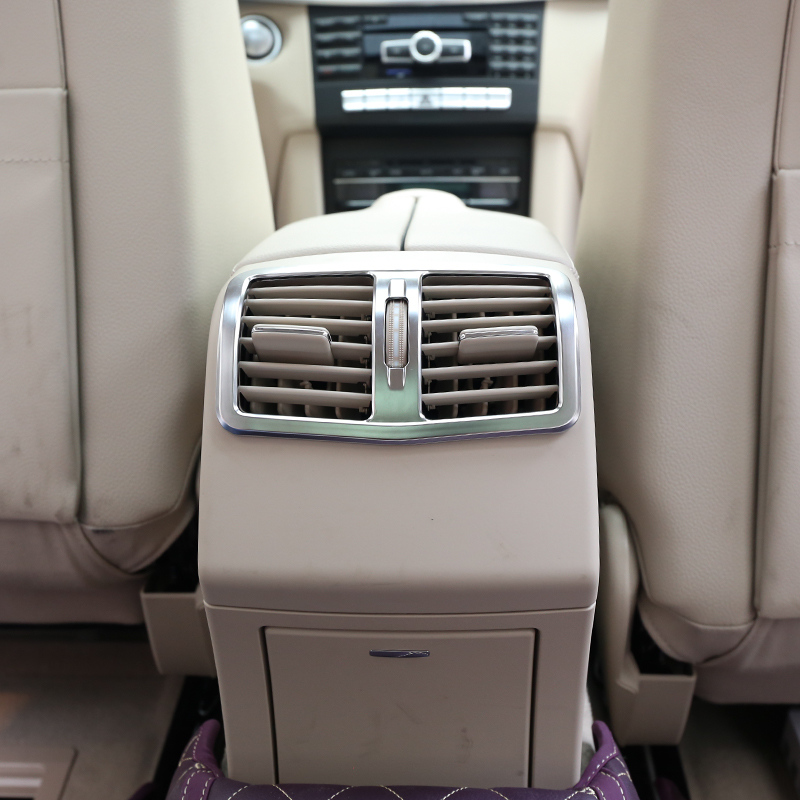 迪彦奔驰e级改装内饰 e级后排出风口装饰框e200 e260 e300l空调出风