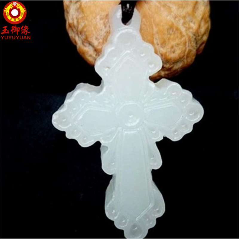 玉御缘 白玉玉石吊坠玉坠玉佩十字架男女款挂件玉石项链吊坠 京东折扣/优惠券