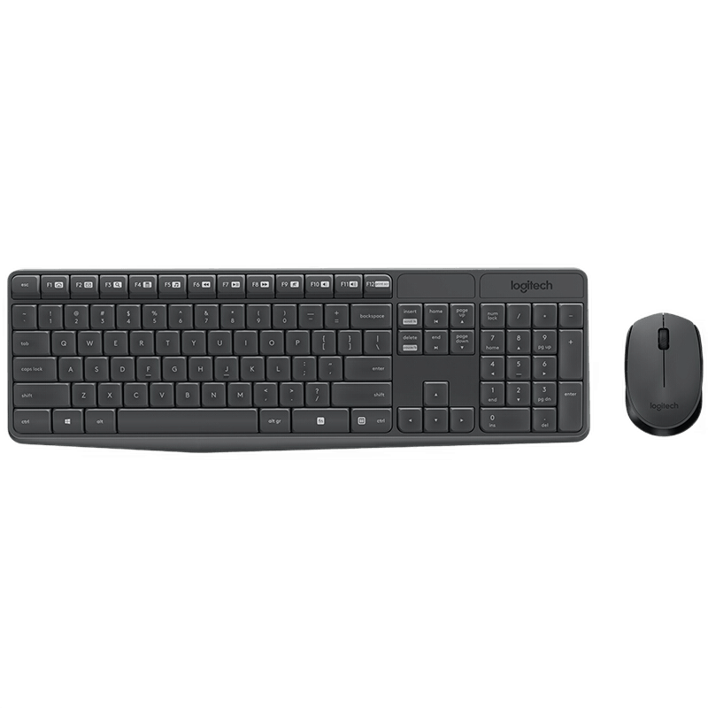 罗技（Logitech） MK235 无线键鼠套装 电脑台式机笔记本键盘鼠标套装 无线鼠标无线键盘套装