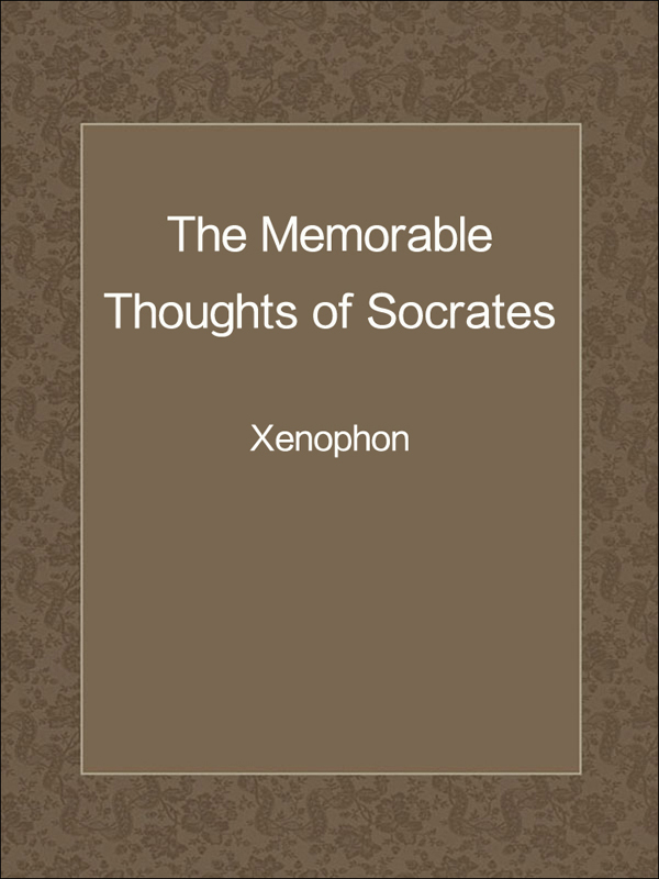 the memorable thoughts of socrates