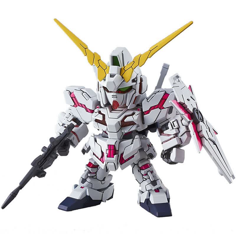 万代(bandai)sd 高达sdex 拼装模型玩具 8cm sdex05 独角兽毁灭模式