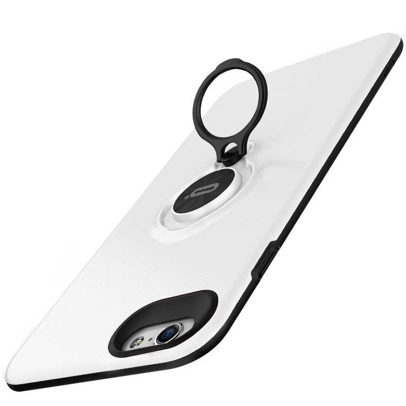 ICONFLANG i控iphone6手机壳超薄指环磁吸支架苹果6s/6plus手机壳全包 炫白 4.7英寸