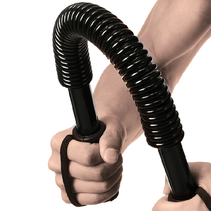 蒙拓嘉 男士臂力器握力器扩胸器握力棒家用锻炼健身器材臂力棒 黑色30KG级