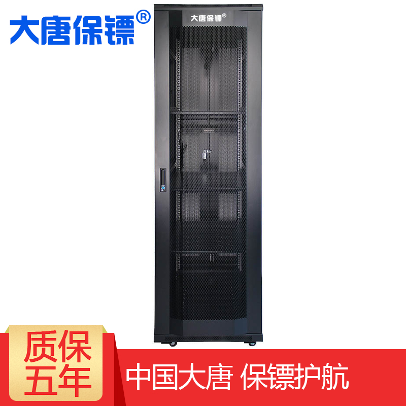 大唐保镖 网络服务器机柜2米UPS监控机箱42U标准A66642【加厚钢板】
