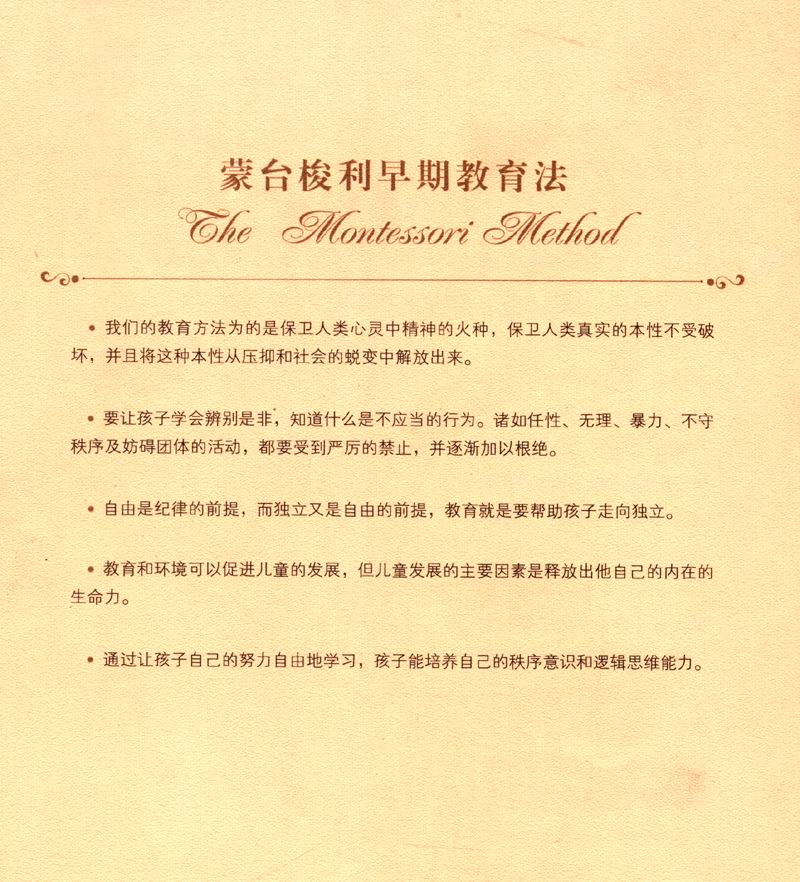 蒙台梭利早教经典原著（套装共五册）详情图