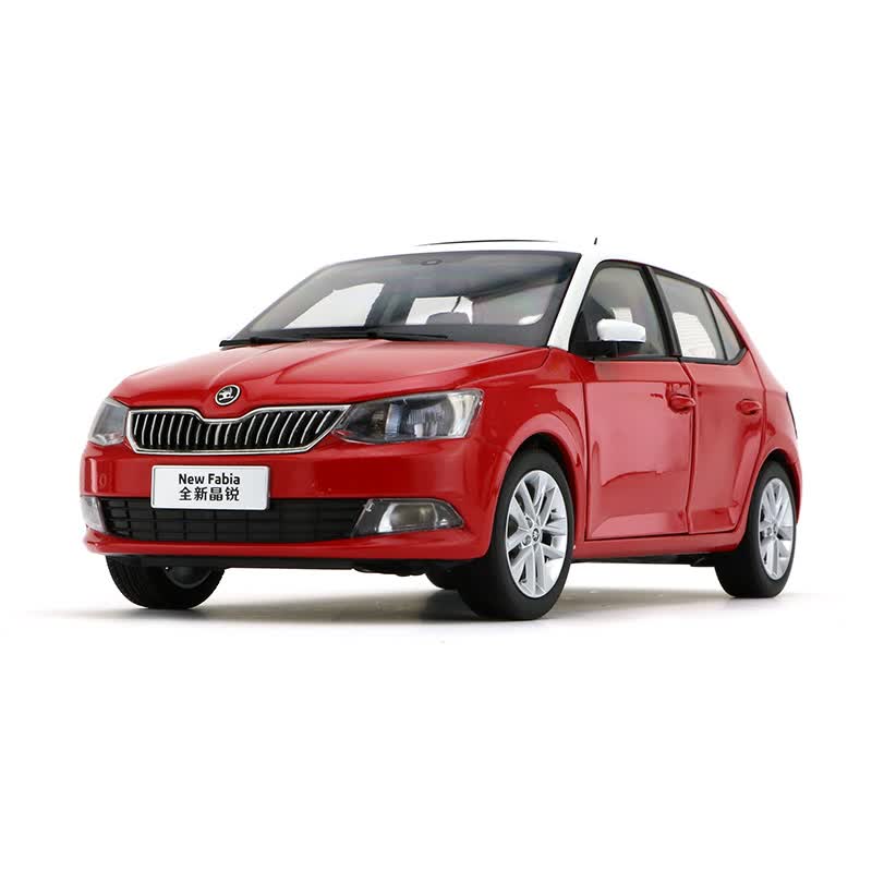joymine 1:18原厂汽车模型上海大众斯柯达全新晶锐newfabia原车按比例