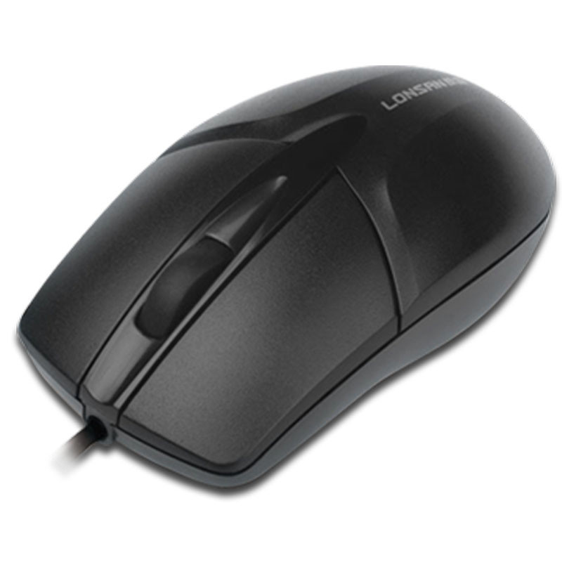 usb鼠标 商务/笔记本台式电脑鼠标 家用办公鼠标舒适手感 朗森8007usb