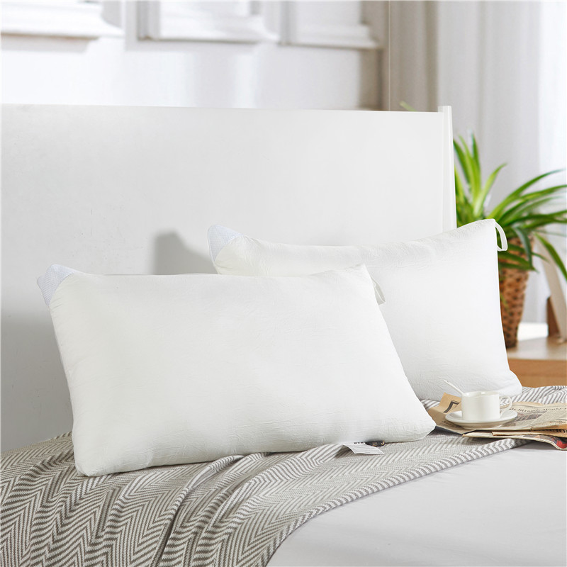 星月恋家纺枕头芯枕芯单人枕羽丝绵纤维枕芯软枕 白色 48cm*74cm一个