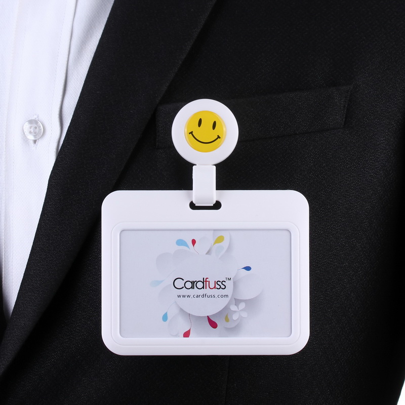 卡富仕(cardfuss) 滑盖卡套工作证医院护士医生工作牌夹子胸卡胸牌