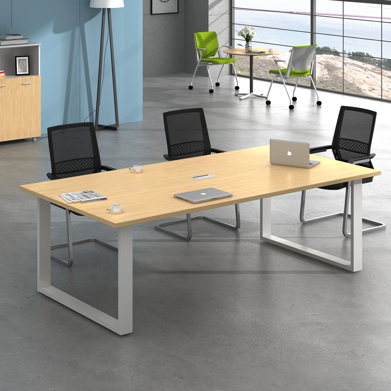 YOE.FTY优宜会议桌长桌长方形会客桌接待洽谈桌培训桌大小型会议桌椅组合 3.0*1.3米会议桌