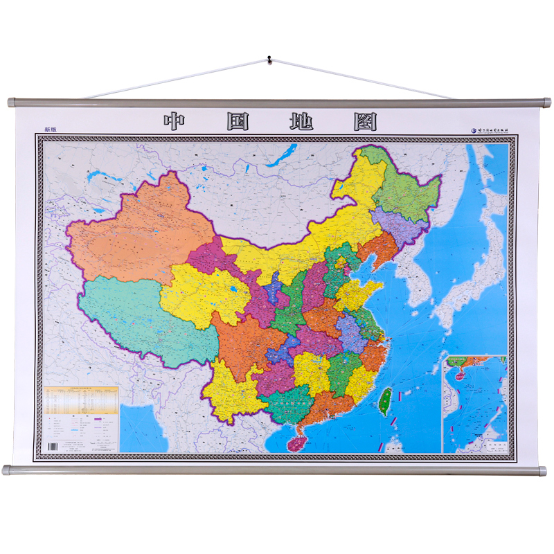 【加厚版】2021年 中国地图 1.4*1米 防水覆膜 办公