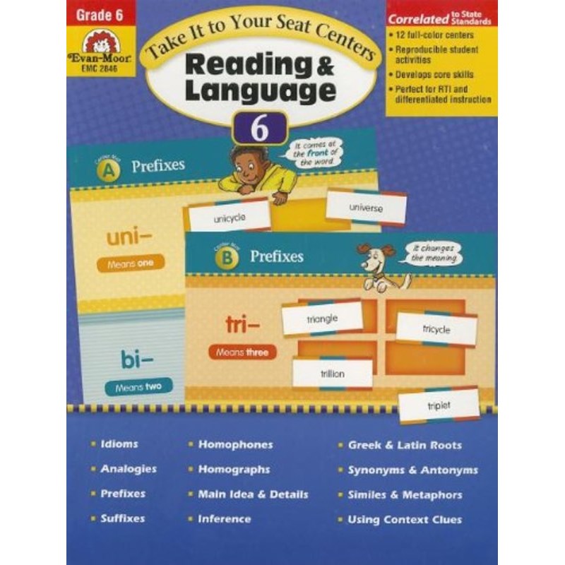 Take it to Your Seat Centers - Reading & Lan