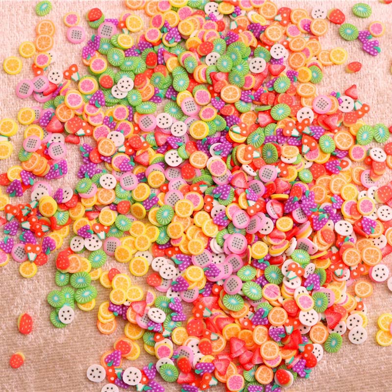 与同办公 软陶条水果贴片软陶diy材料软陶条切片 diy美饰品彩色  粗细