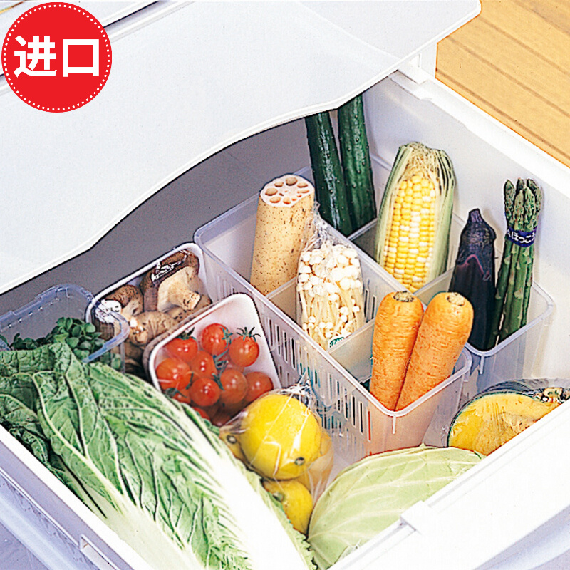 保鲜盒冰柜抽屉整理篮冷藏室蔬菜分类收纳盒保存盒冰箱内部食品储存盒