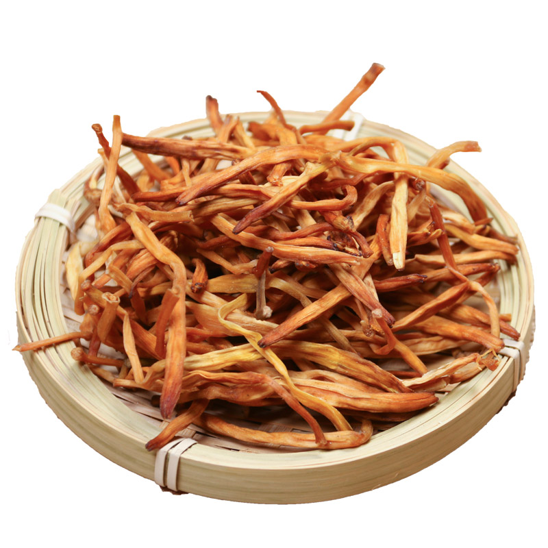 鉁硒 陕西特产黄花菜500g 金针菜干货 渭南大荔特产 简装