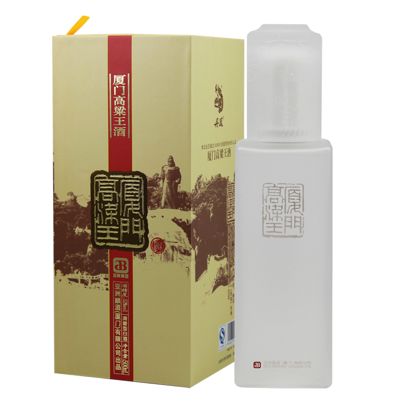 丹凤厦门高粱王酒53度 礼盒装高粱酒清香型白酒 丹凤厦门高粱王酒500