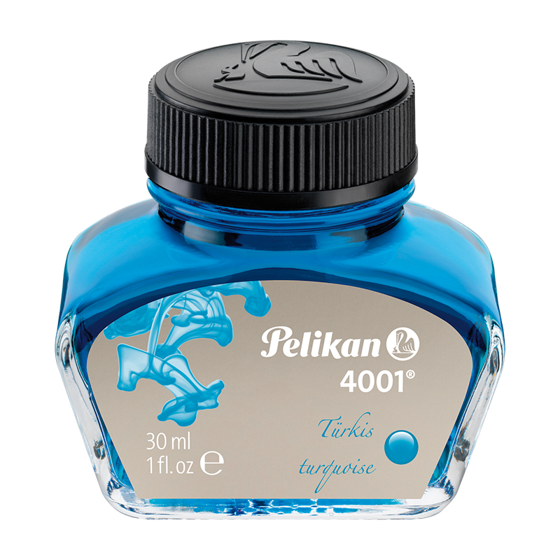 百利金 pelikan德国进口4001非碳素钢笔墨水30ml 土耳其蓝